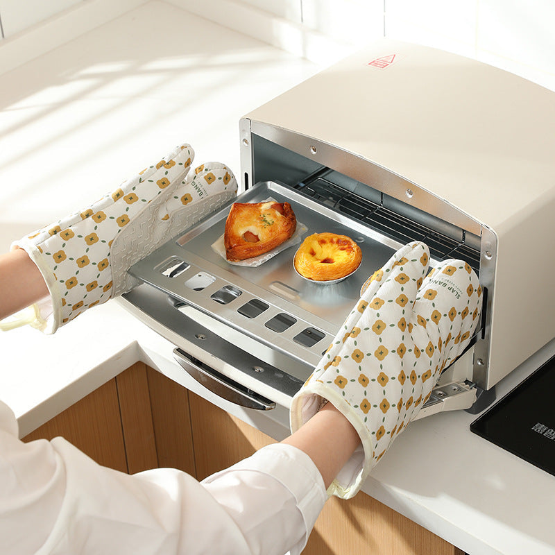 Anti-Scalding Microwave Cotton Non-Slip Insulation Gloves