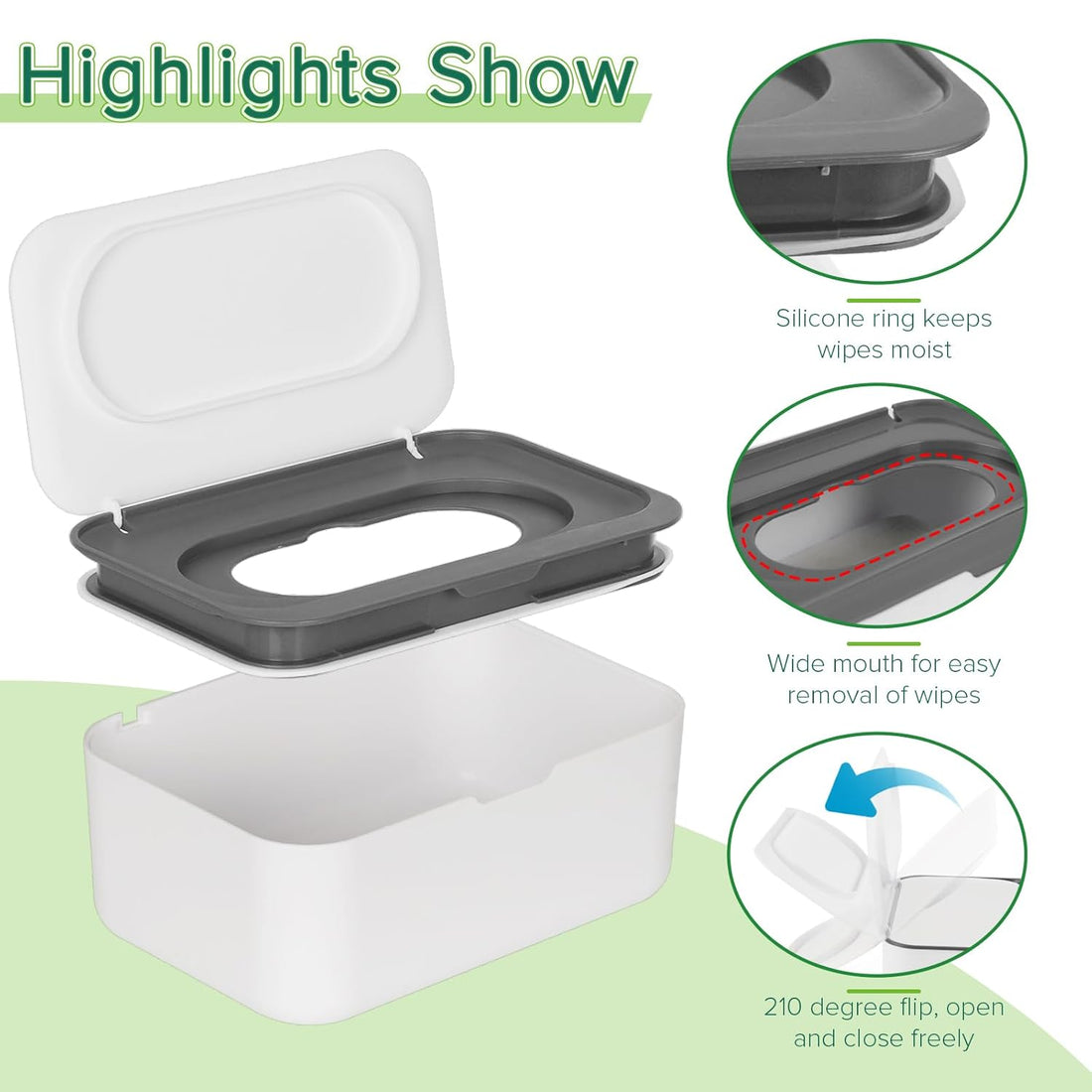 Sealed Dustproof Mask And Wet Wipe Holder For Home Bathroom