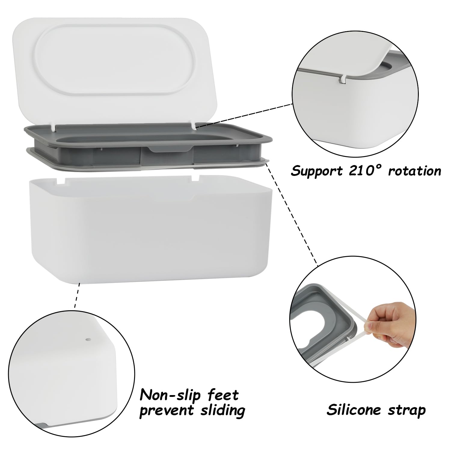 Sealed Dustproof Mask And Wet Wipe Holder For Home Bathroom
