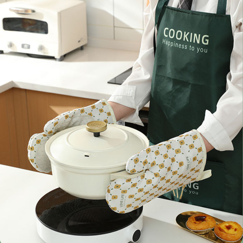 Anti-Scalding Microwave Cotton Non-Slip Insulation Gloves